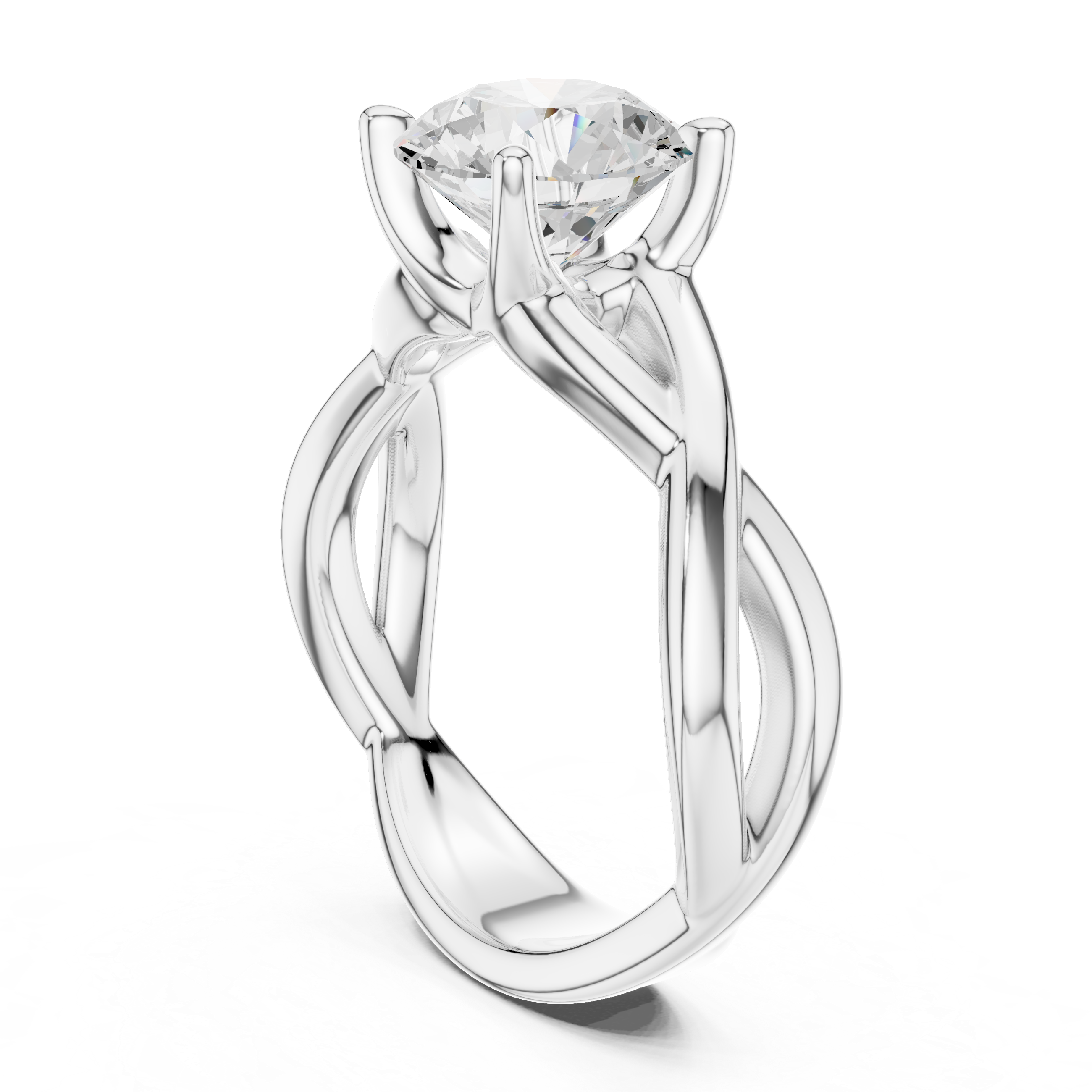 Modern diamond pendant featuring minimalist design.