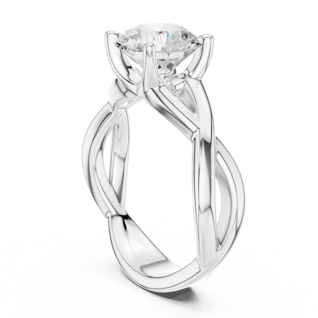 Modern diamond pendant featuring minimalist design.