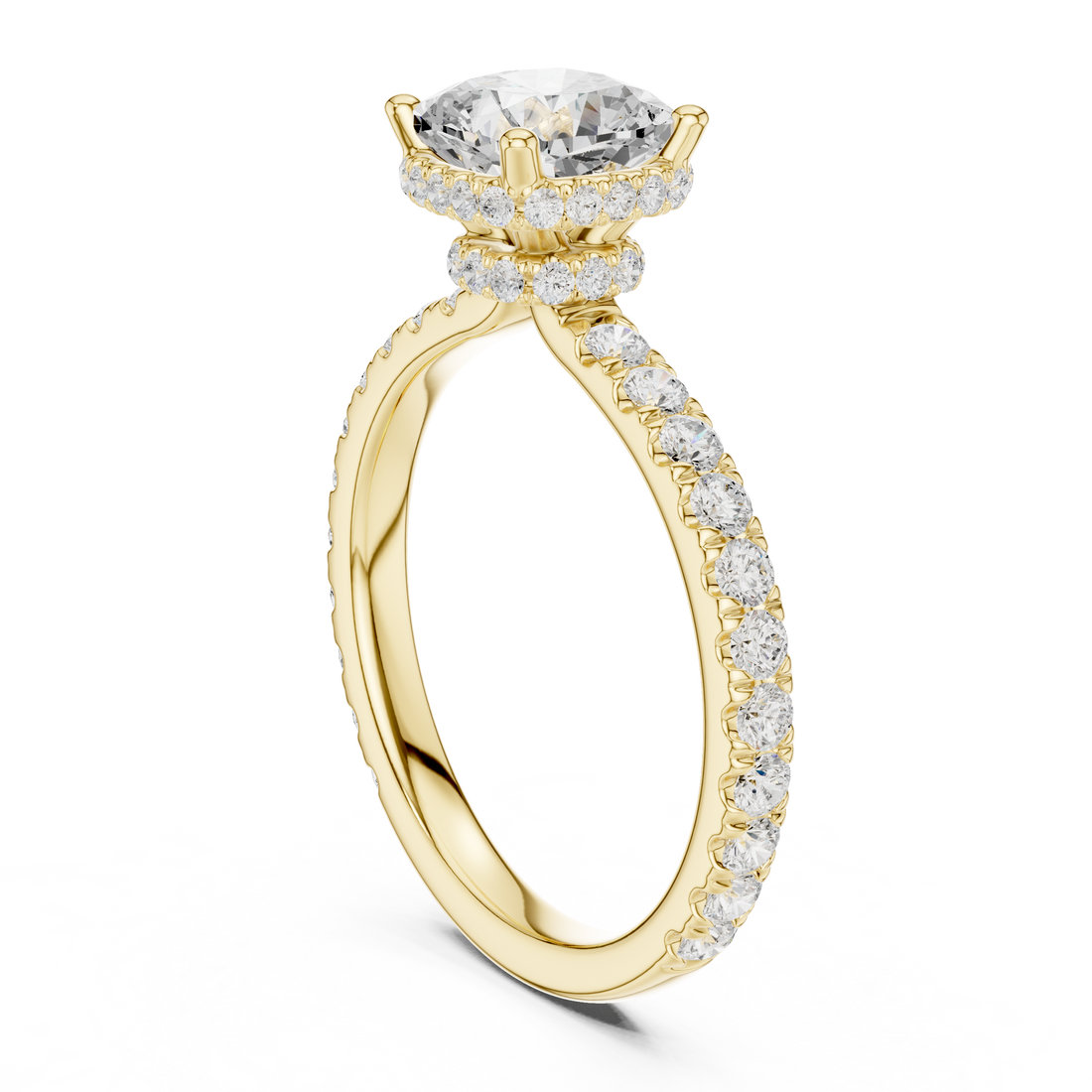 Stylish marquise diamond ring with elongated shape and delicate prong setting.