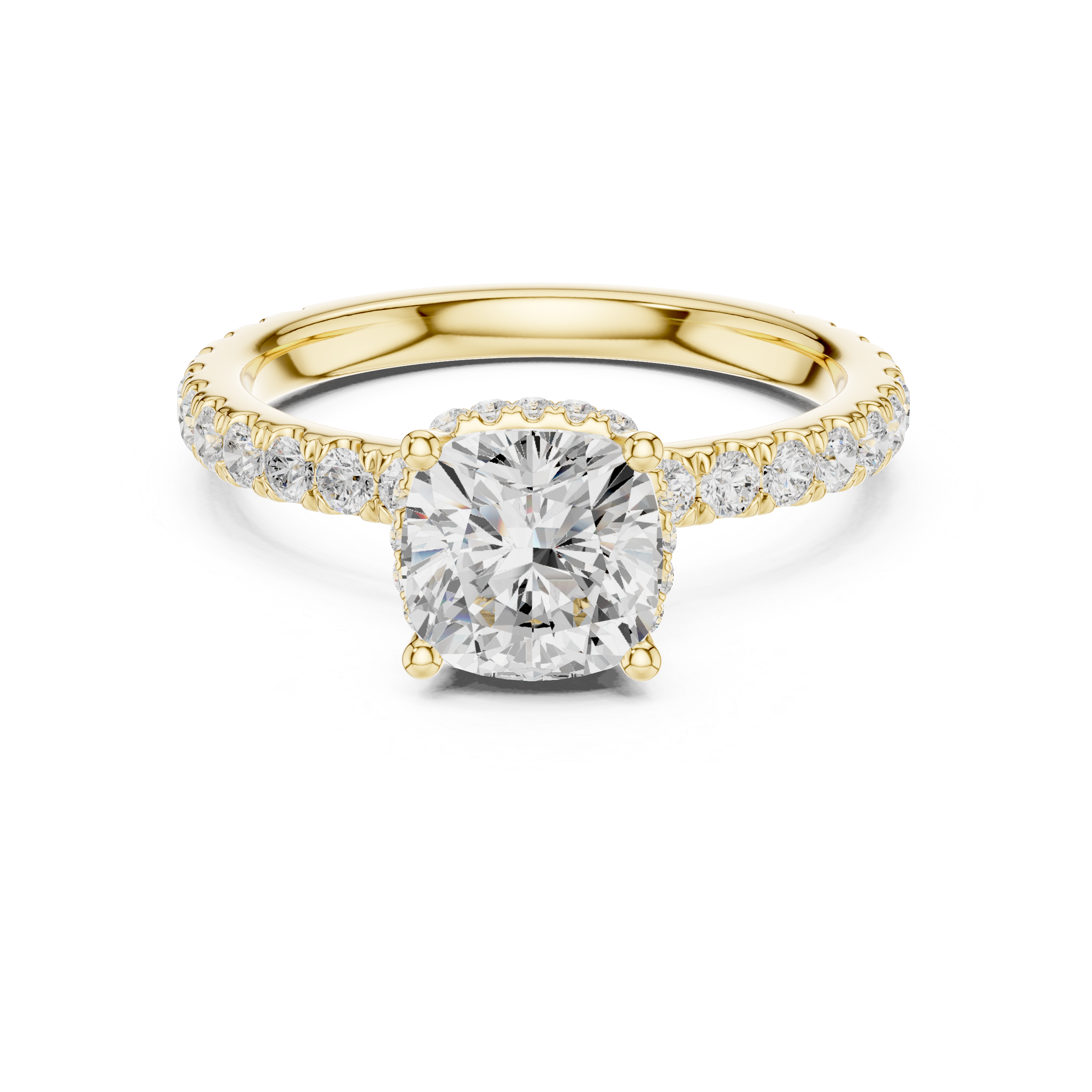 Designer floral diamond ring inspired by blooming flower patterns.