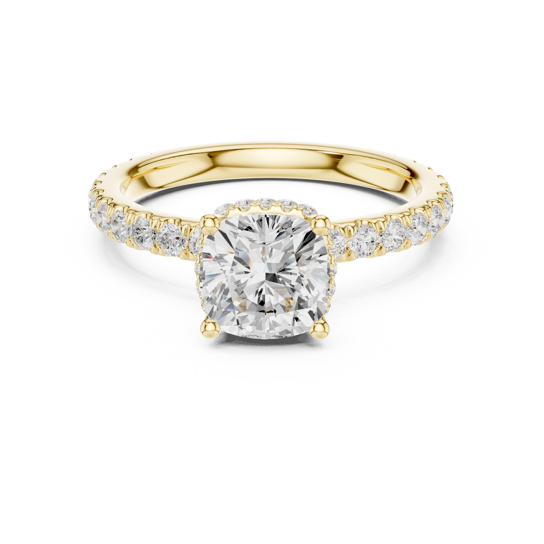 Designer floral diamond ring inspired by blooming flower patterns.