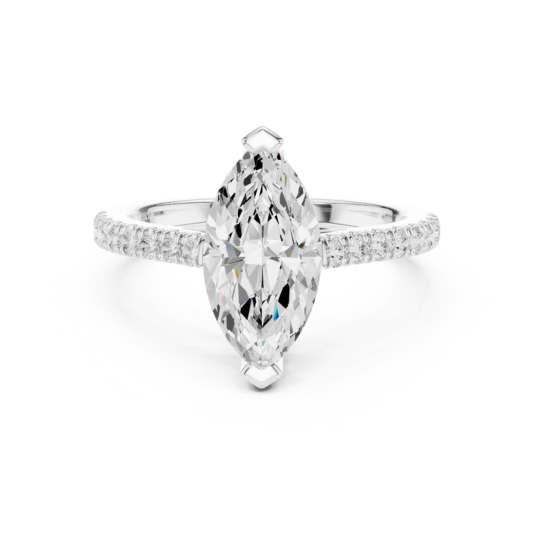 Luxury diamond nose ring with intricate detailing and sparkle.