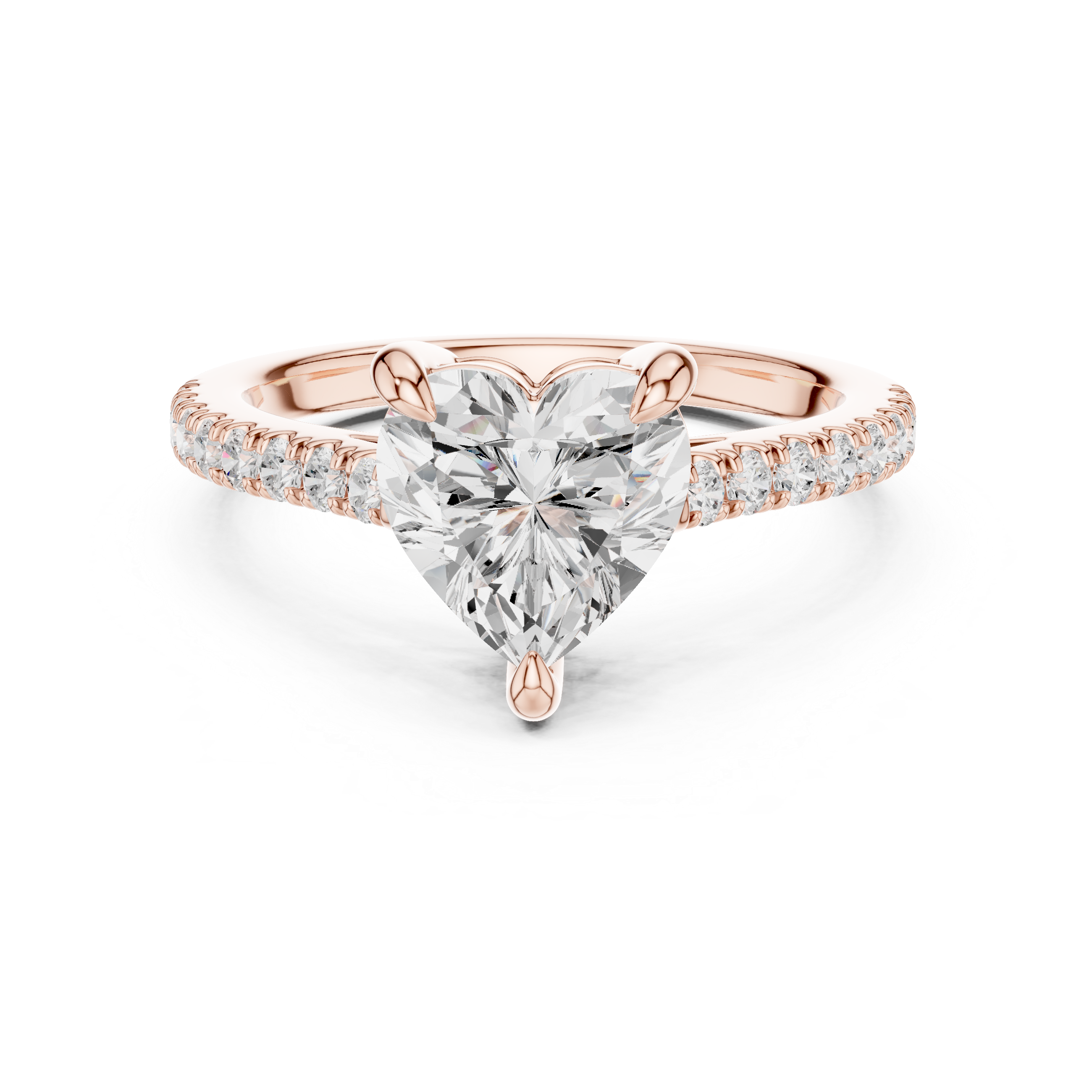 Elegant princess-cut diamond engagement ring with brilliant center stone and slim polished gold band.
