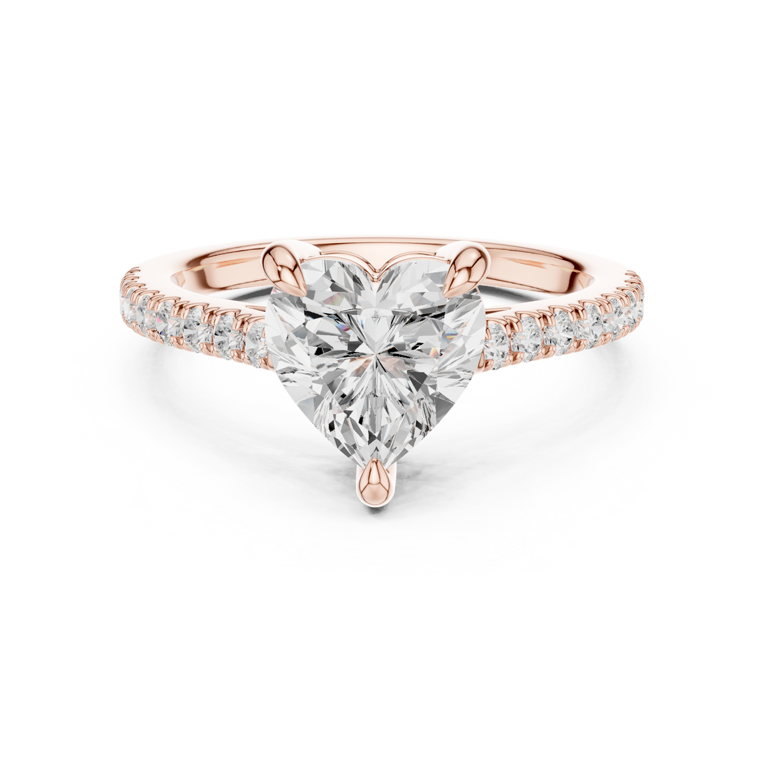 Elegant princess-cut diamond engagement ring with brilliant center stone and slim polished gold band.