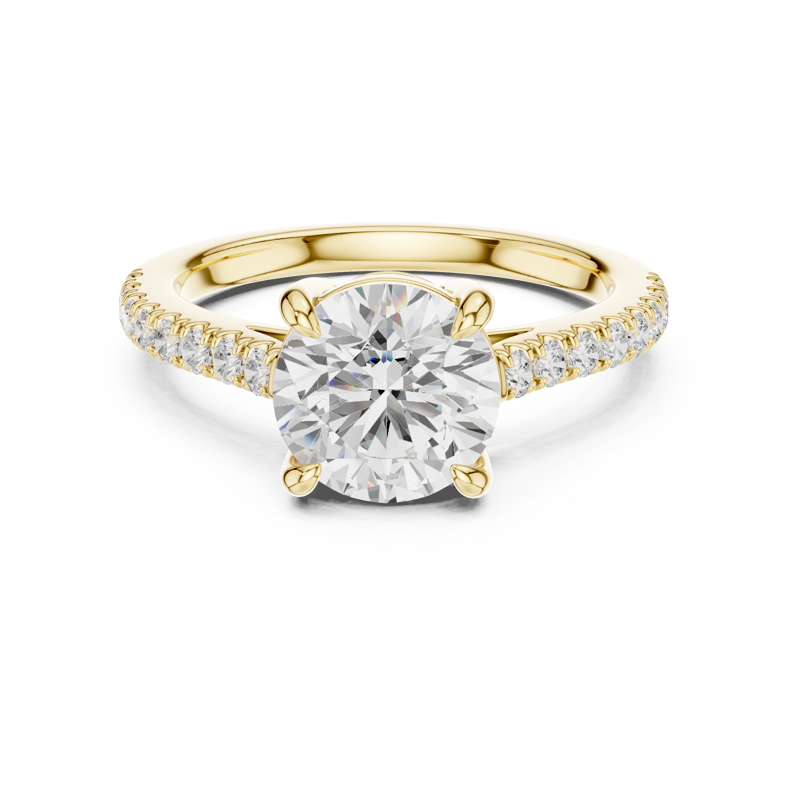 Luxury diamond anklet featuring sparkling stones in continuous row.