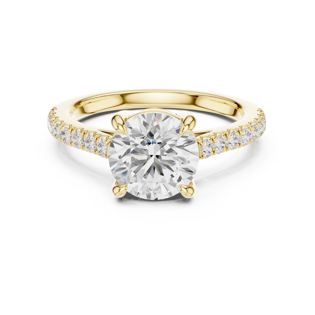 Luxury diamond anklet featuring sparkling stones in continuous row.