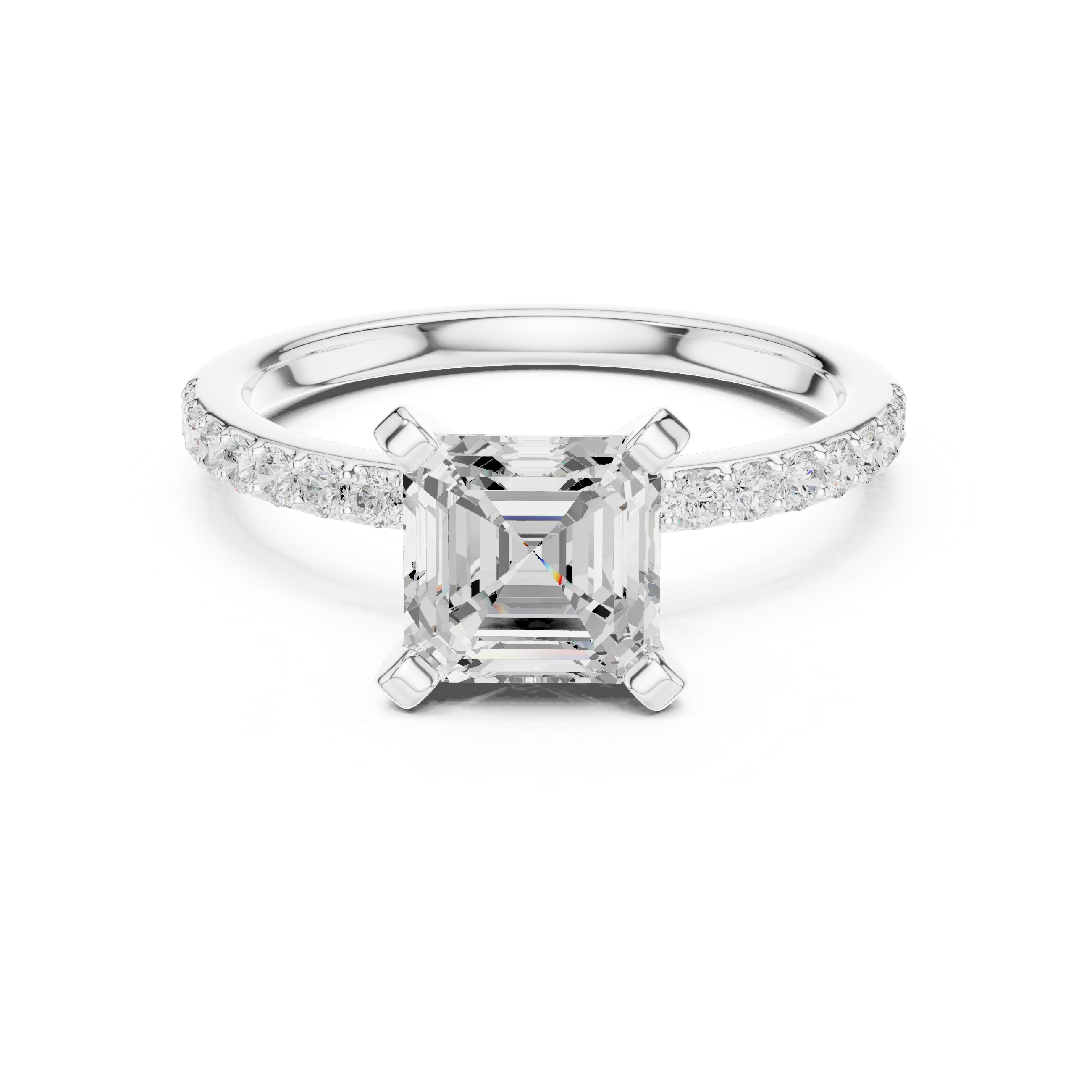 Classic halo cocktail ring featuring large central gemstone.