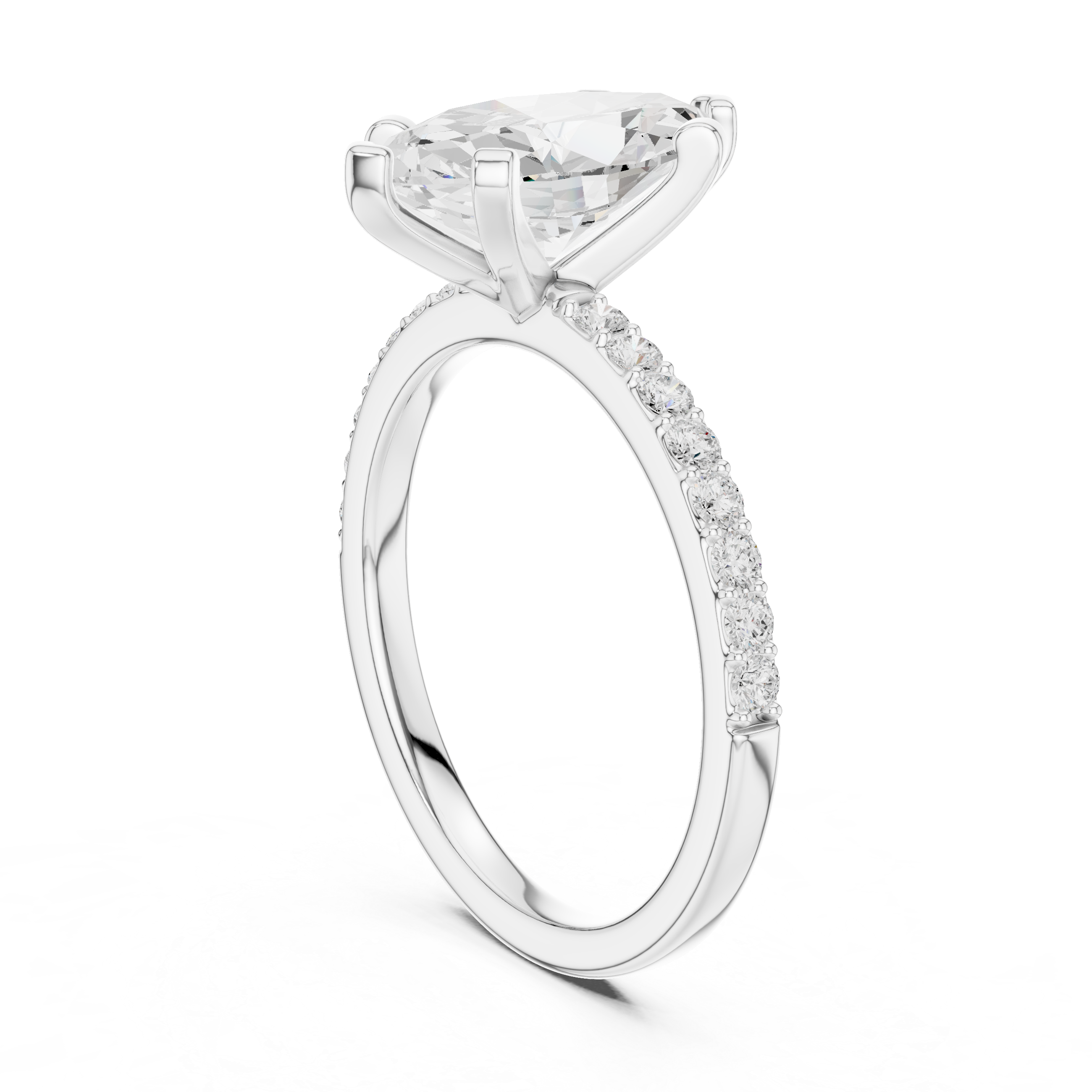 Classic eternity band featuring continuous diamond circle.