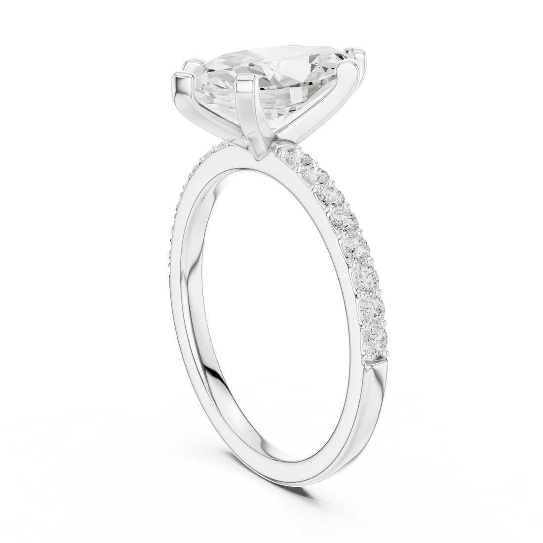 Classic eternity band featuring continuous diamond circle.
