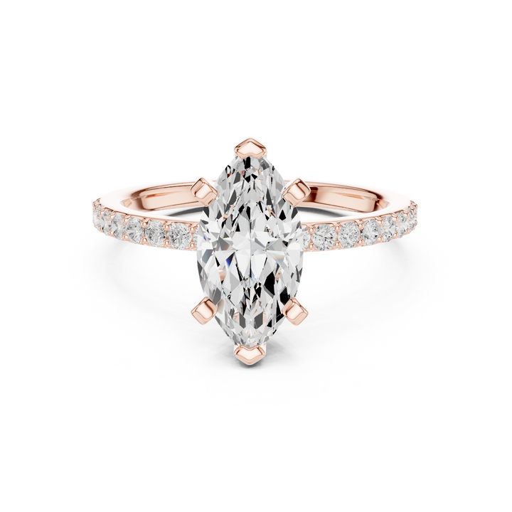 Modern diamond pendant featuring minimalist design.