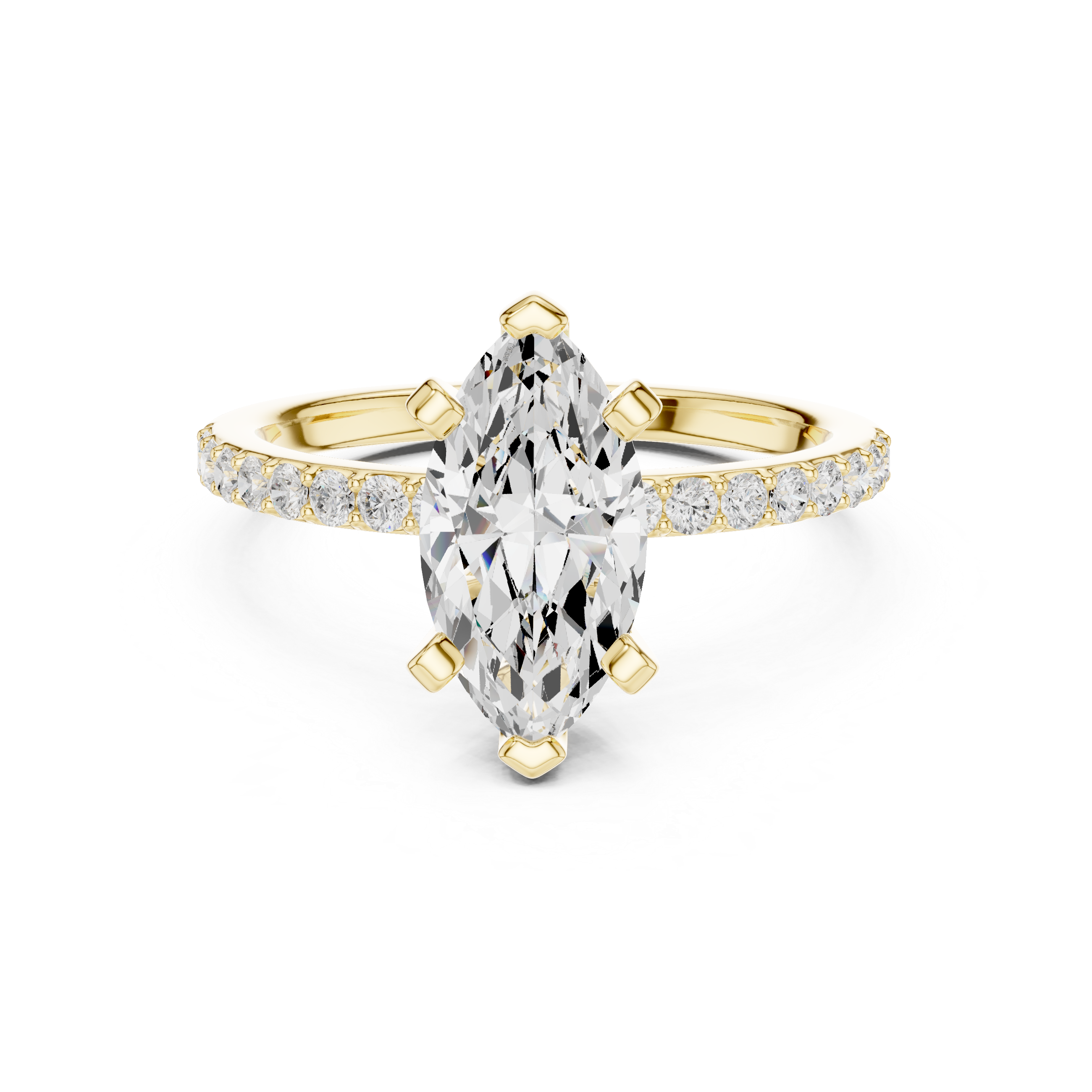 Luxury diamond stud earrings featuring brilliant-cut stones.