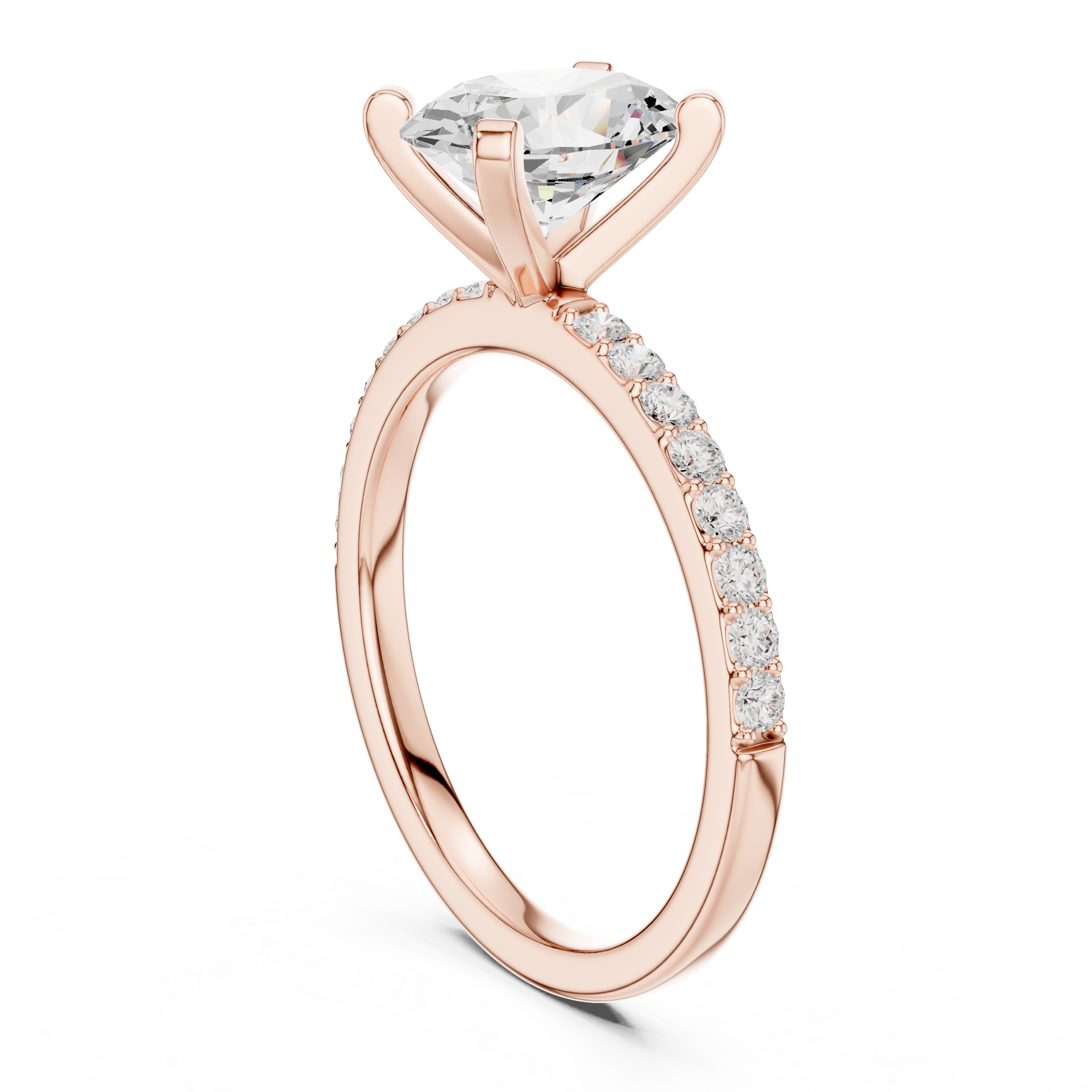 Classic cushion-cut diamond ring with vintage-inspired halo setting and sparkling accents.