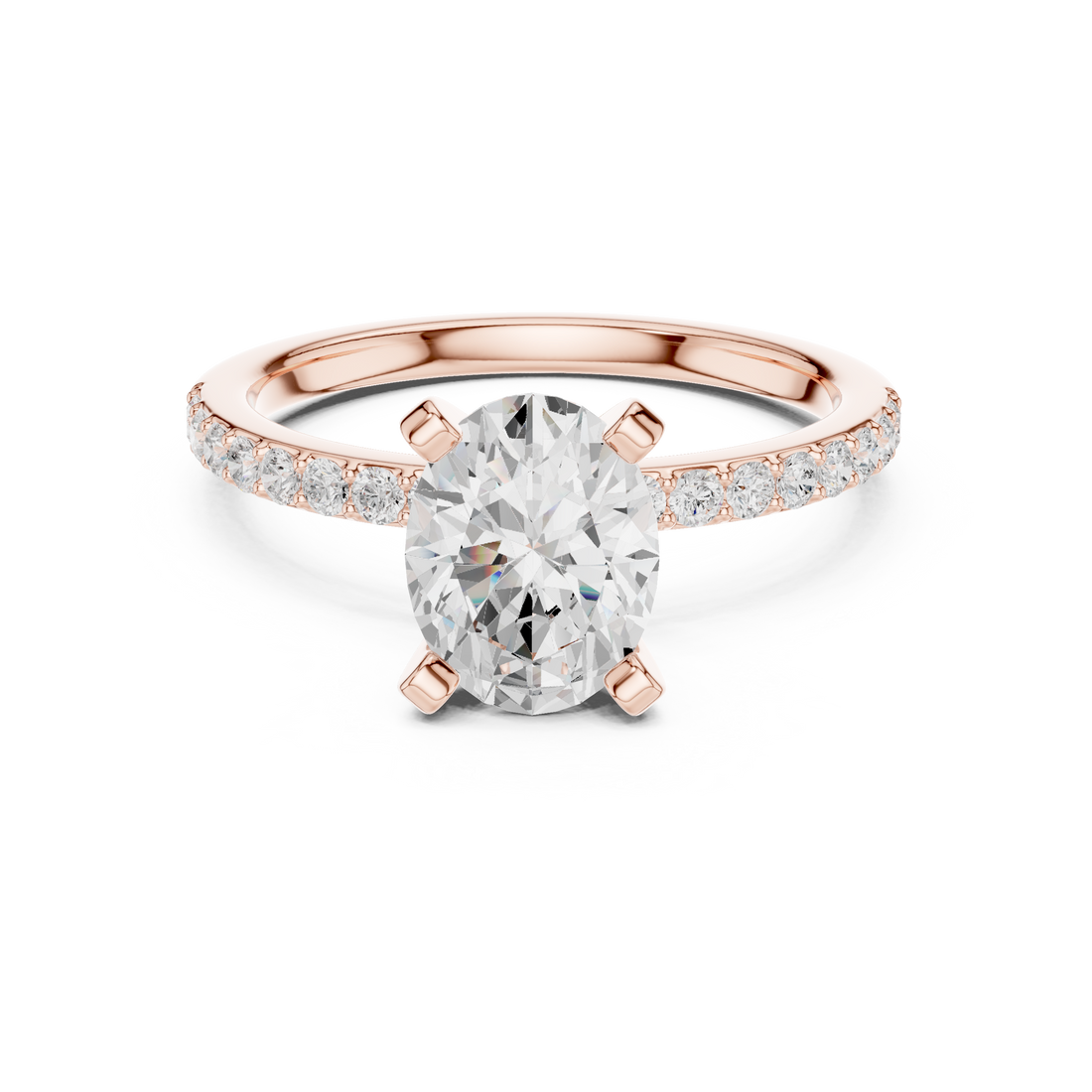 Elegant princess-cut diamond engagement ring with brilliant center stone and slim polished gold band.