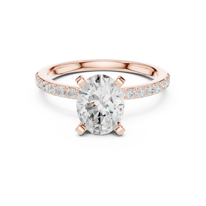 Elegant princess-cut diamond engagement ring with brilliant center stone and slim polished gold band.