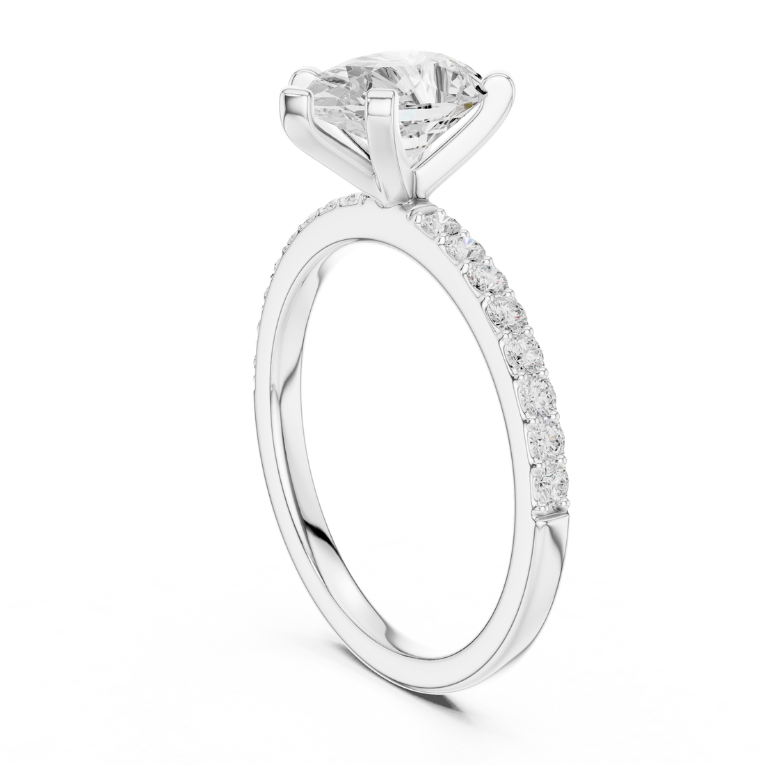 Designer crescent-shaped earrings with curved modern silhouette.
