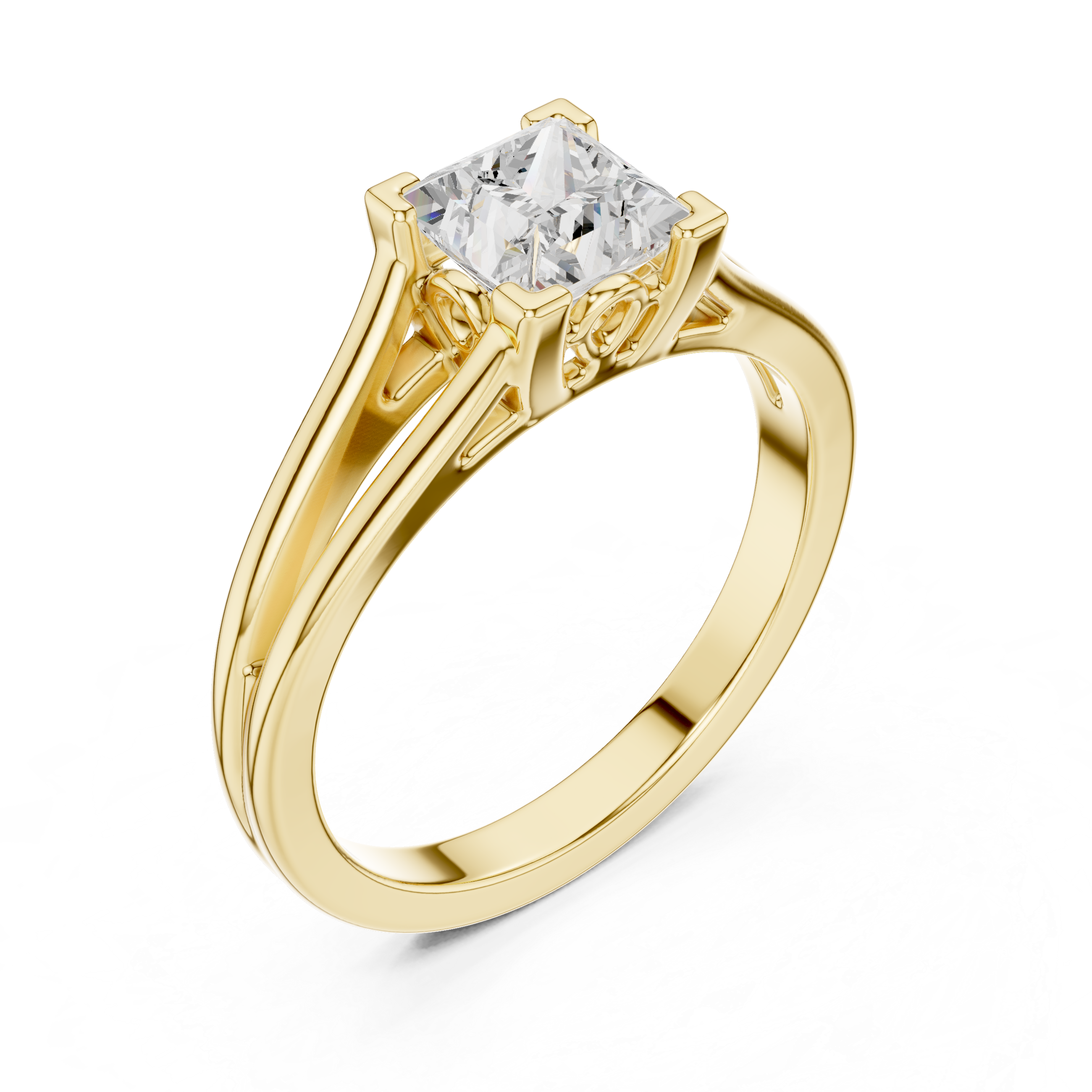 Luxury diamond nose ring with intricate detailing and sparkle.