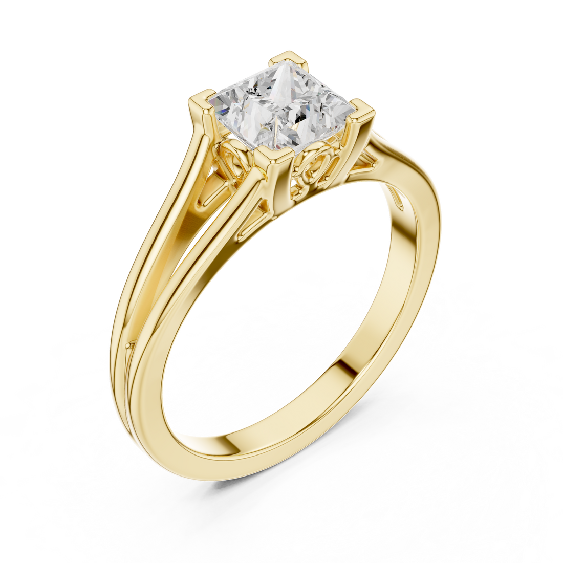 Luxury diamond nose ring with intricate detailing and sparkle.