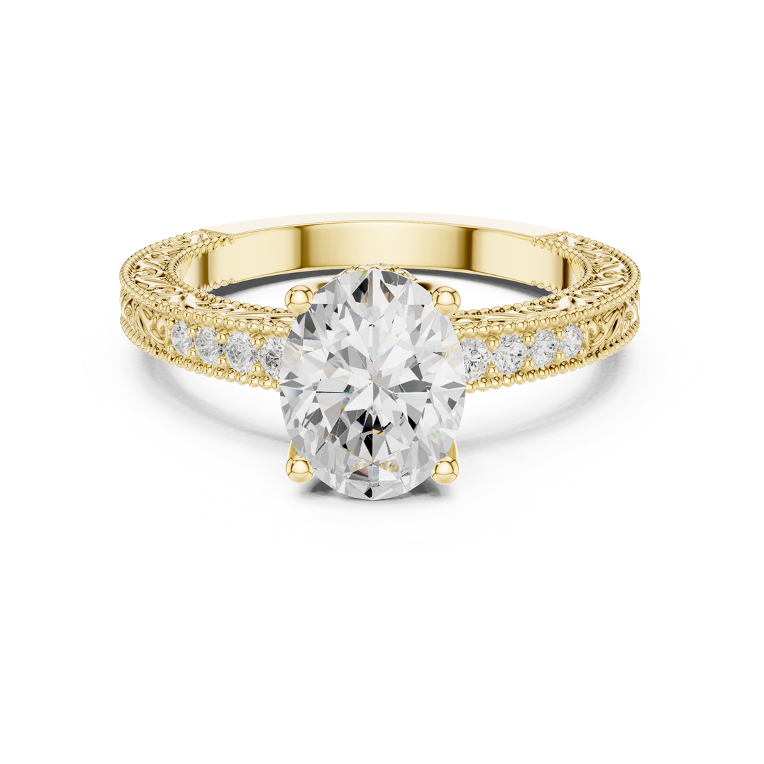 Classic men's signet ring featuring engraved crest design.