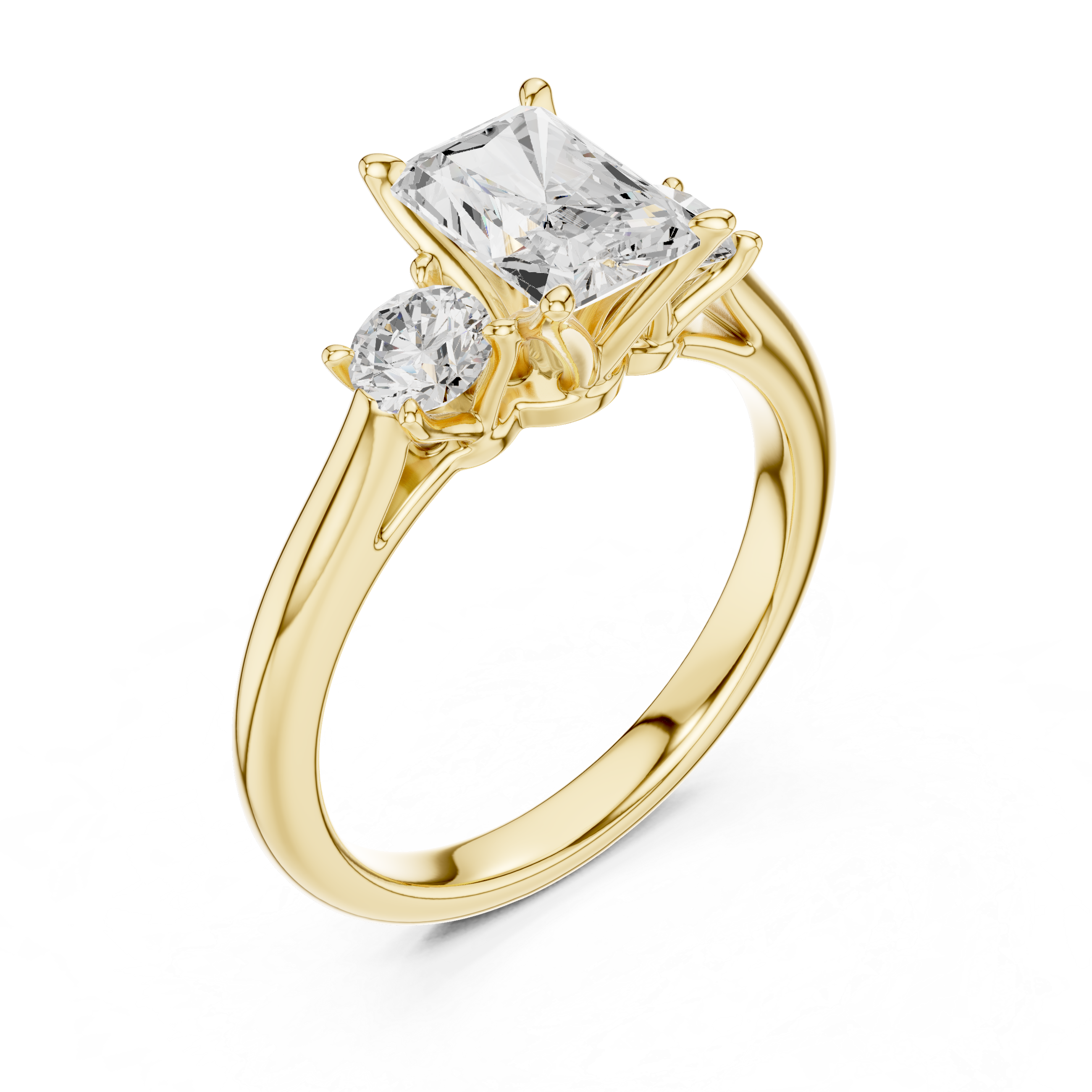 Stylish engagement jewellery set featuring modern elegant design.