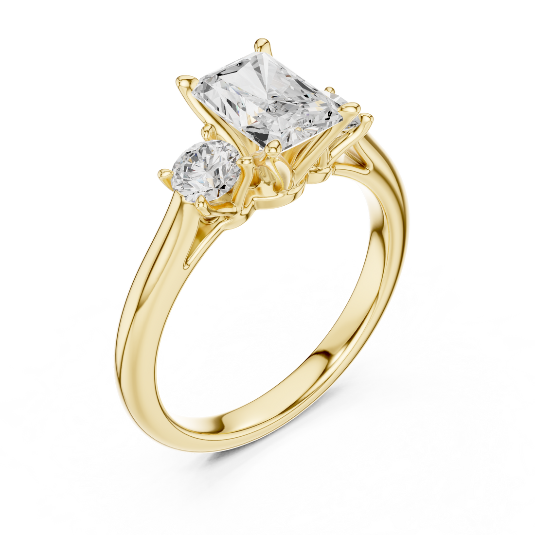 Stylish engagement jewellery set featuring modern elegant design.