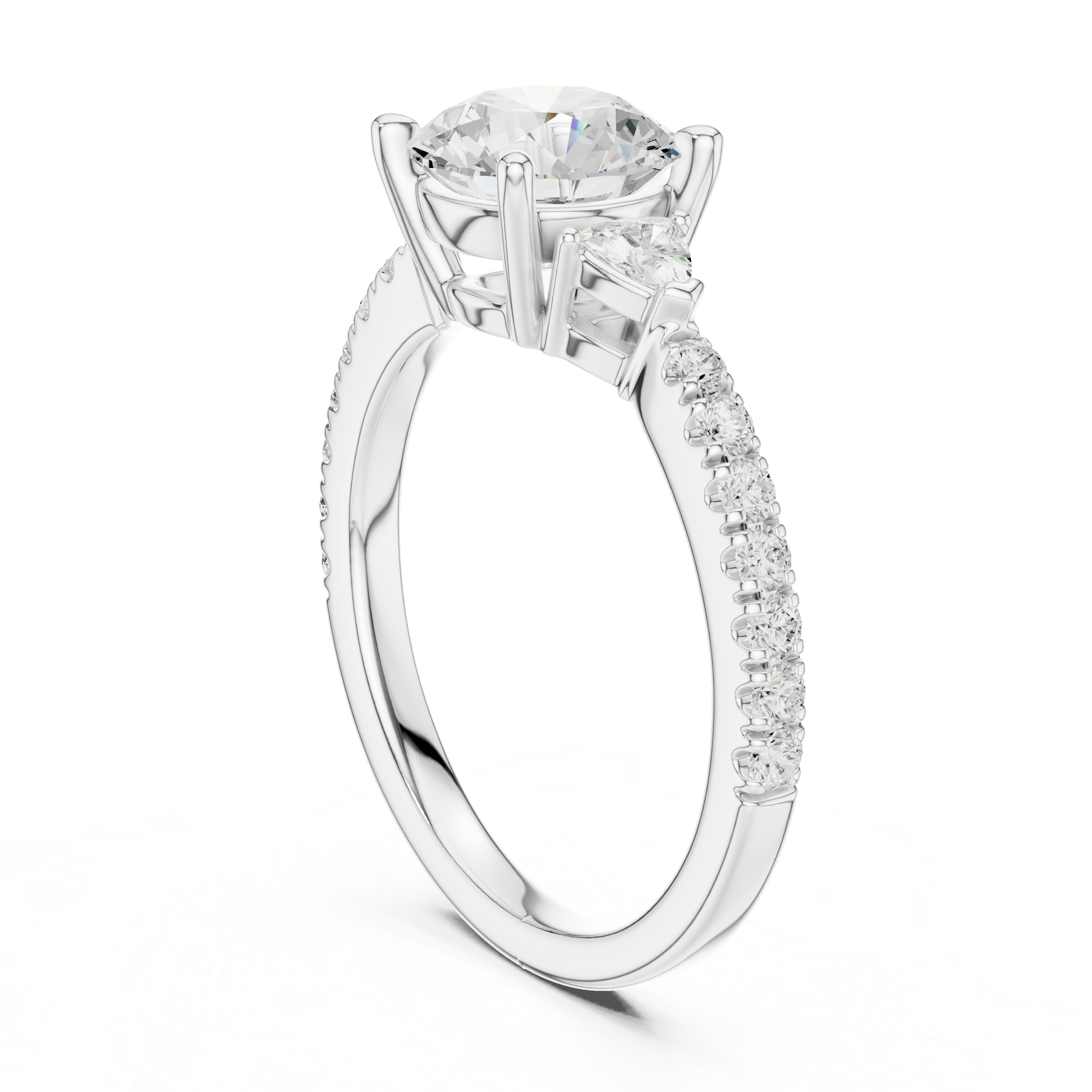 Classic eternity band featuring continuous diamond circle.