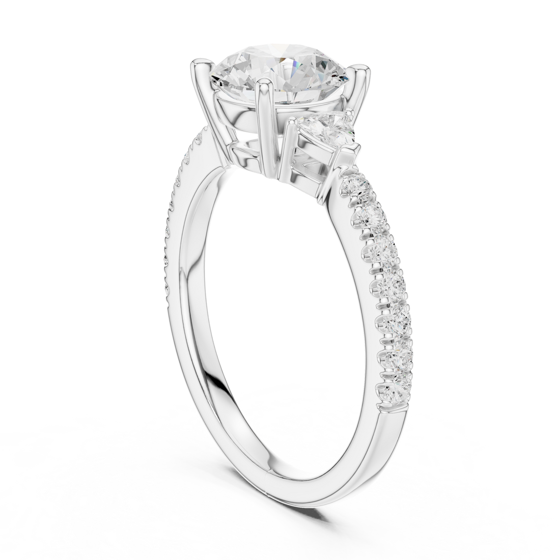 Classic eternity band featuring continuous diamond circle.