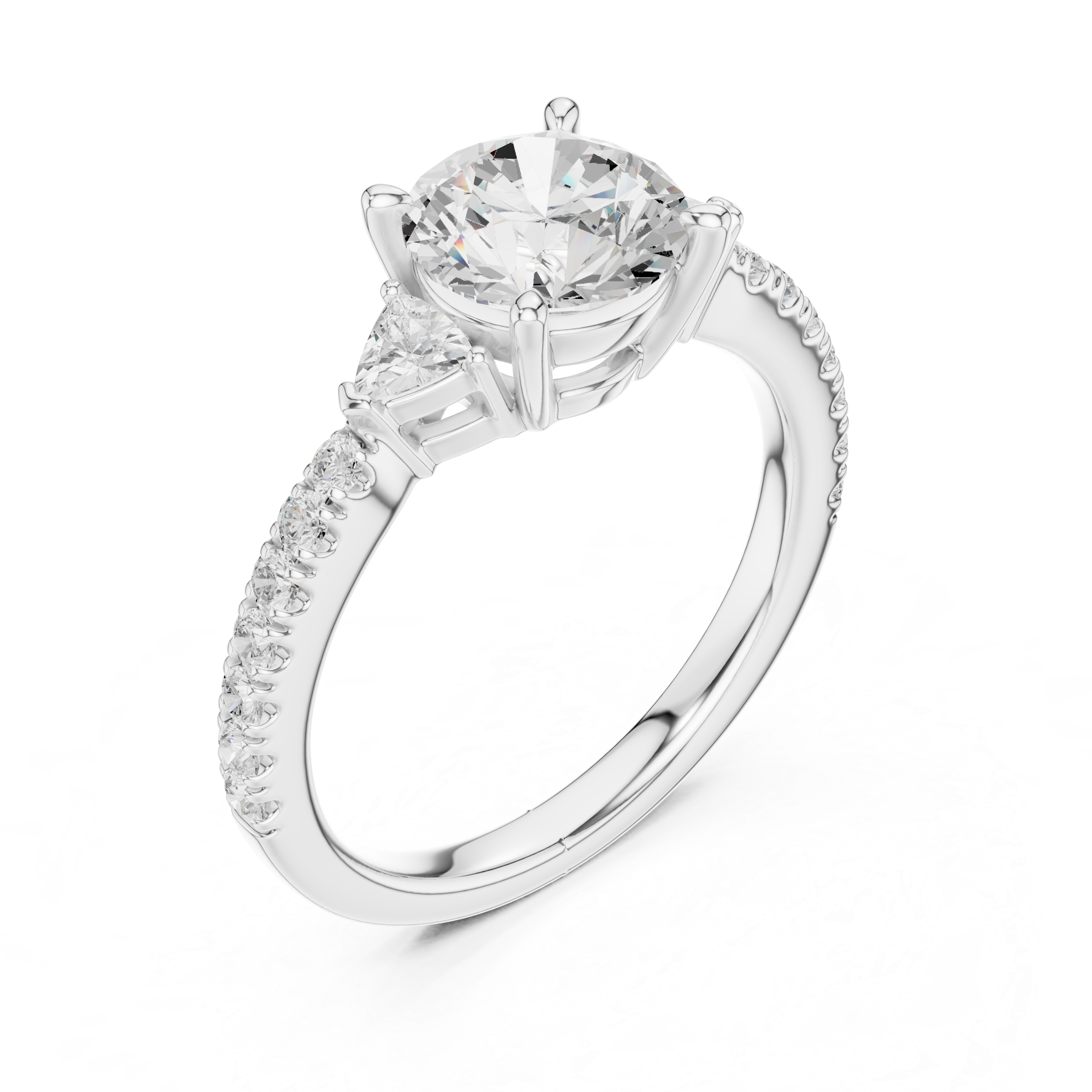 Stylish anniversary ring featuring sparkling stone accents.
