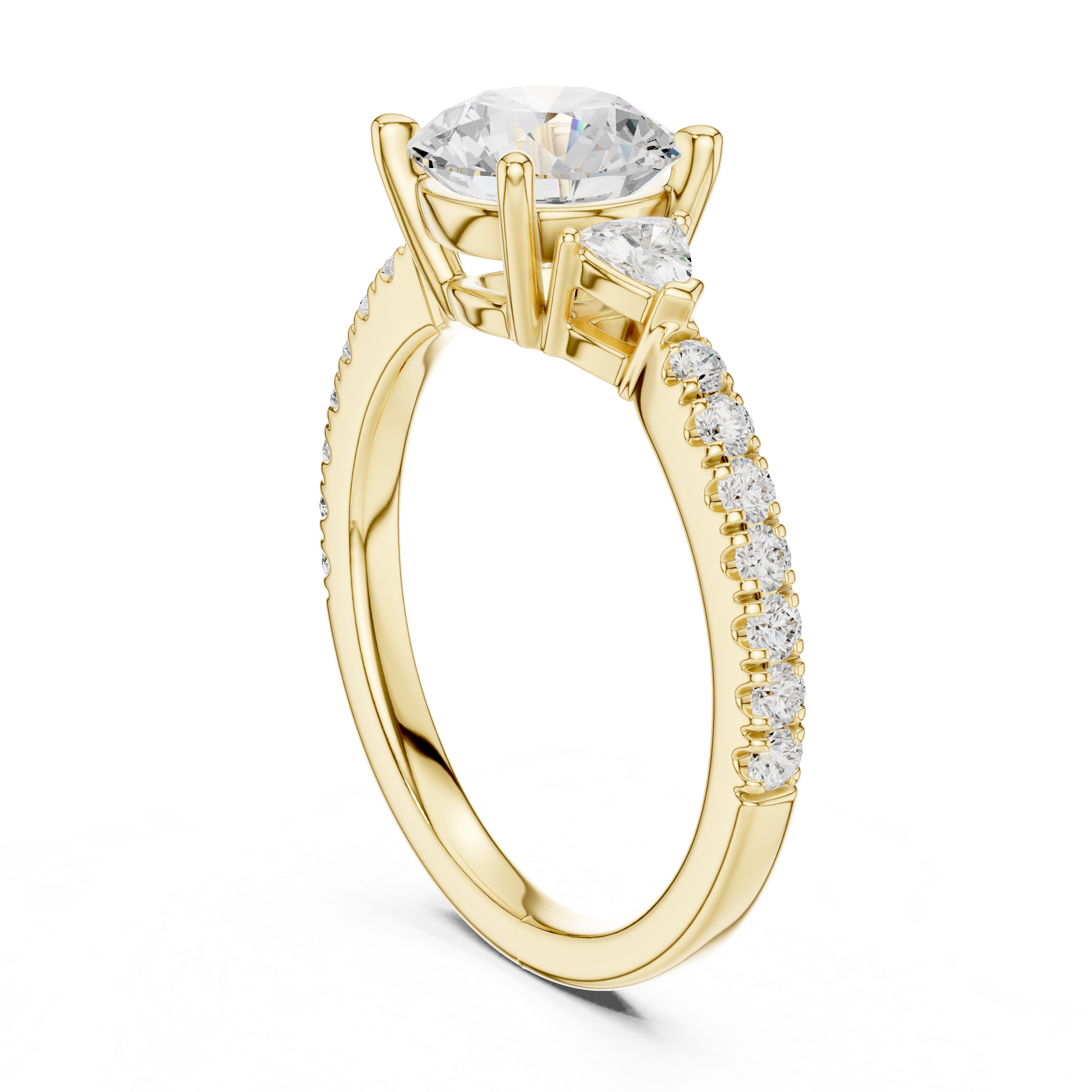 Modern promise ring featuring minimalist structure.