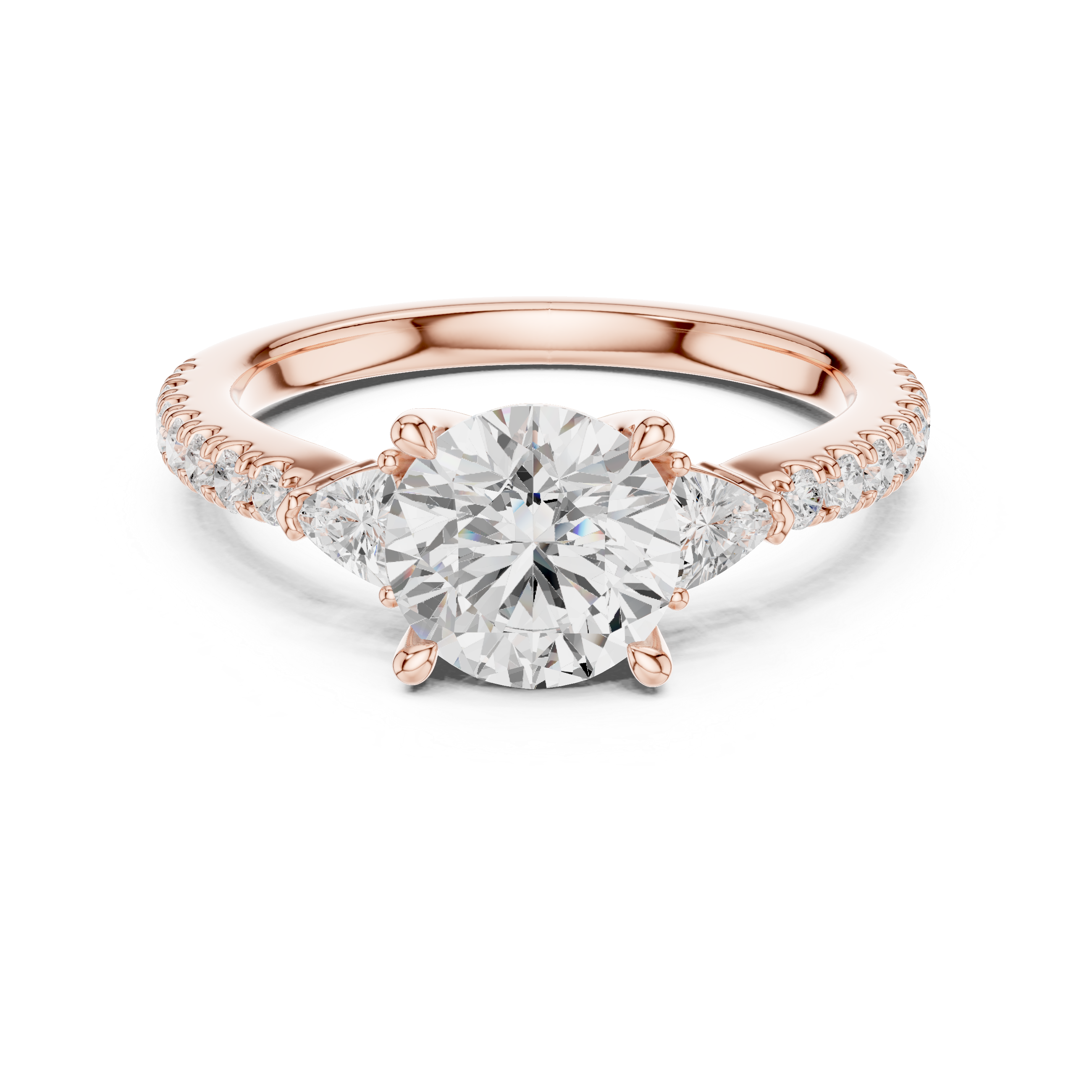 Modern diamond pendant featuring minimalist design.
