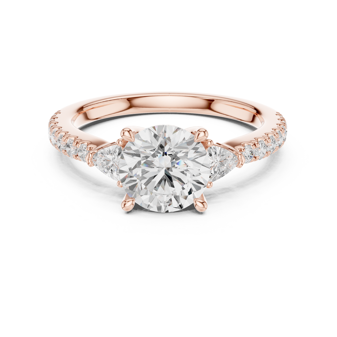 Modern diamond pendant featuring minimalist design.