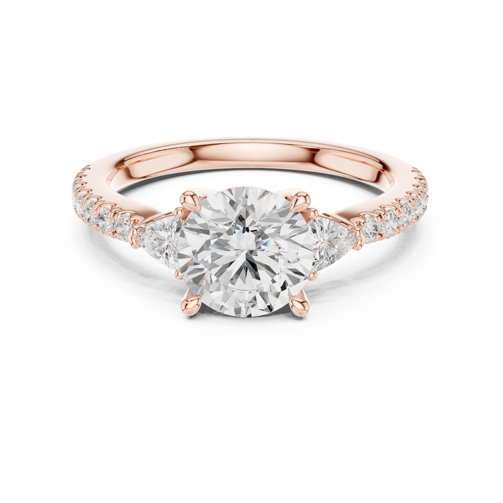 Modern diamond pendant featuring minimalist design.