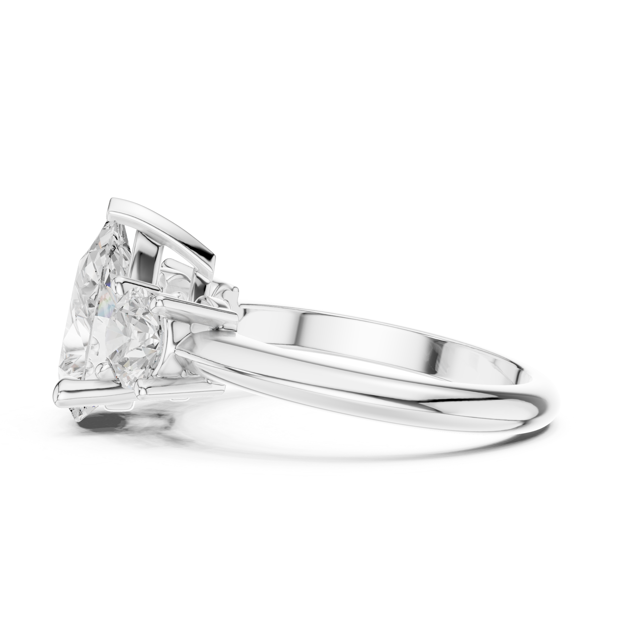 Luxury diamond brooch featuring intricate symmetrical pattern.