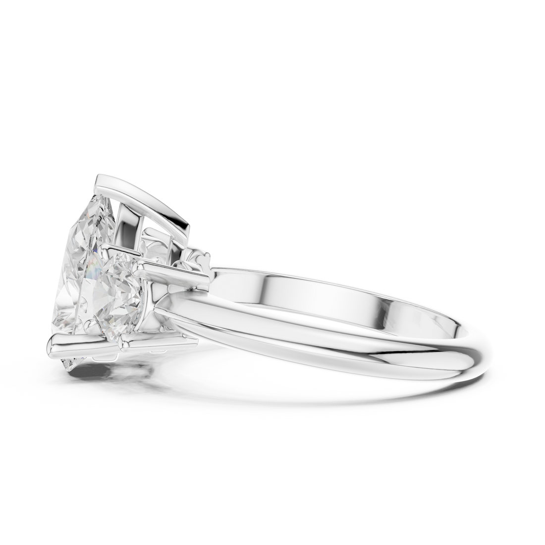 Luxury diamond brooch featuring intricate symmetrical pattern.