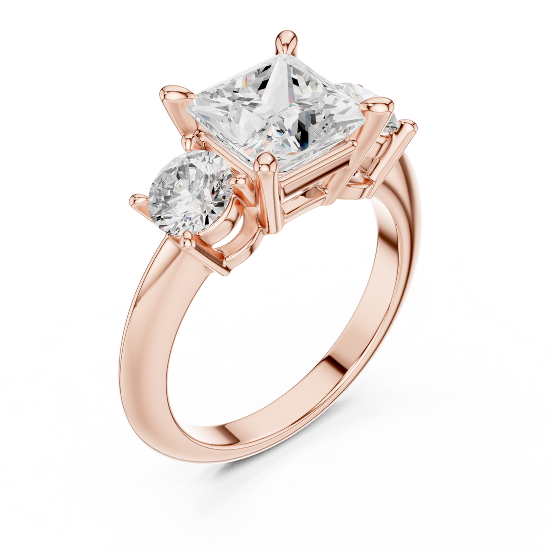 Luxury men's diamond band featuring row of sparkling stones.
