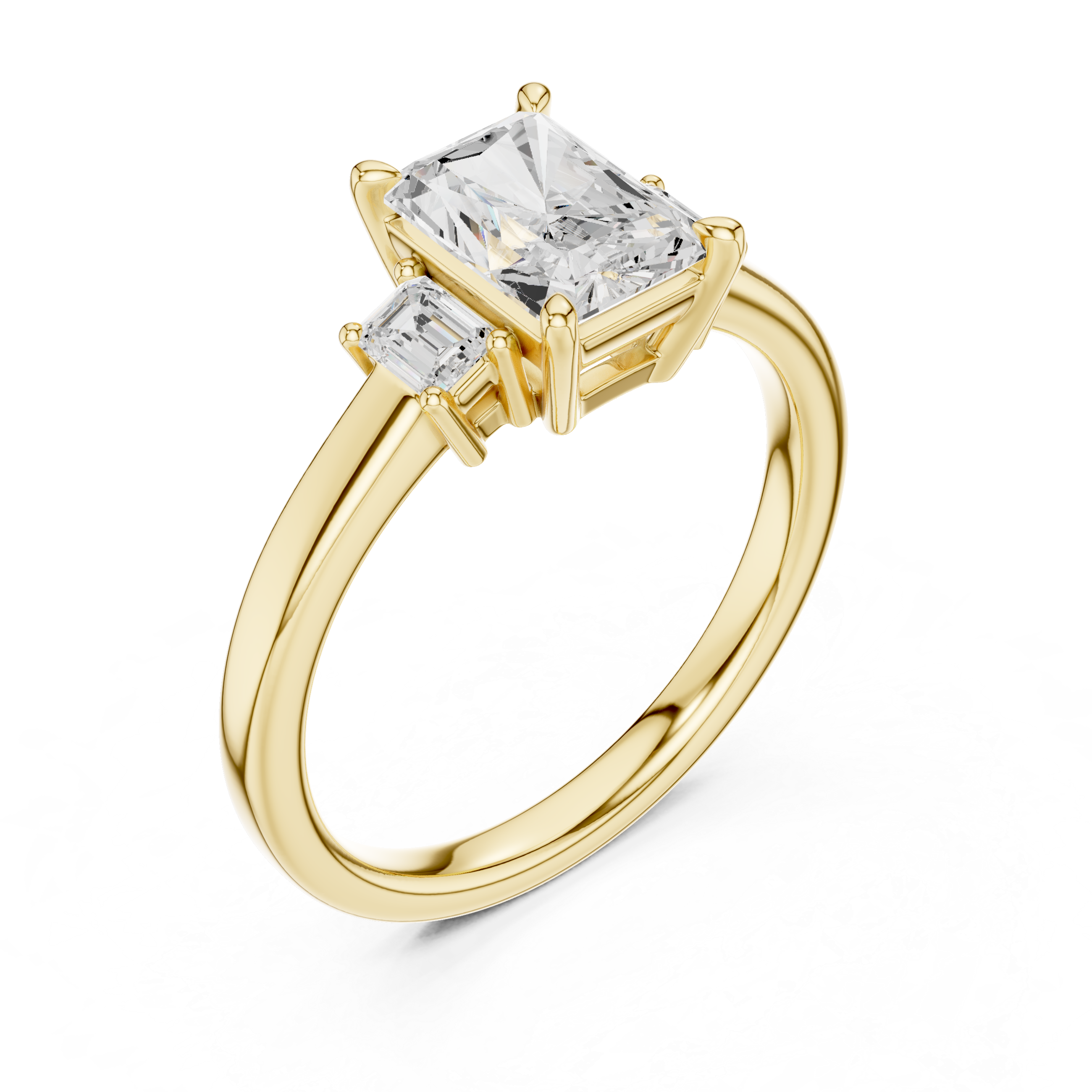 Stylish engagement jewellery set featuring modern elegant design.