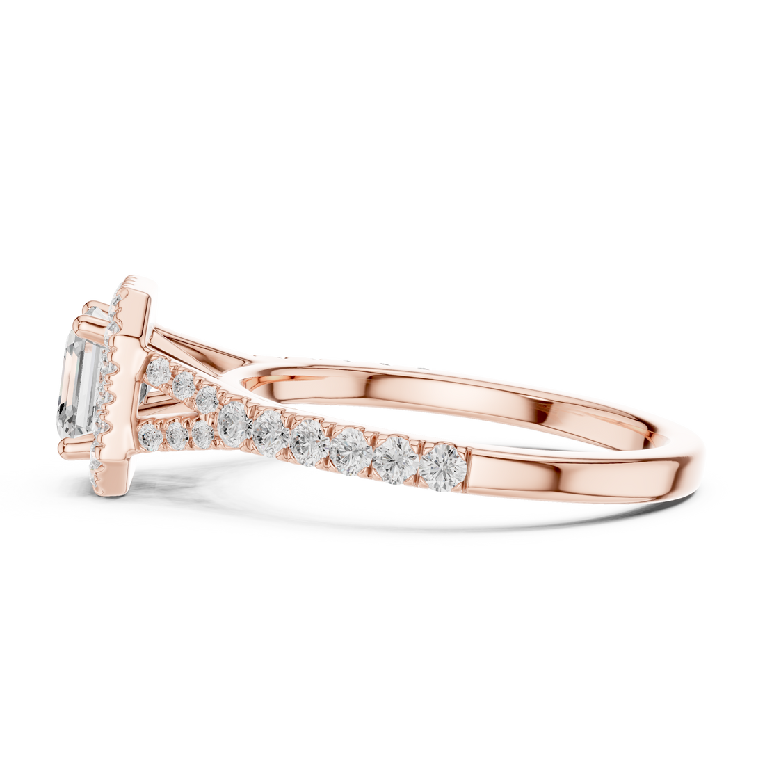 Classic stackable ring with slim gold band designed for layering multiple rings.
