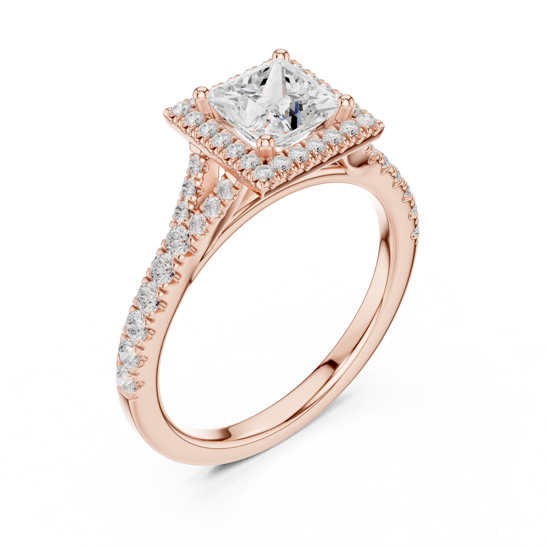 Elegant nose pin featuring tiny solitaire diamond in sleek gold mount.