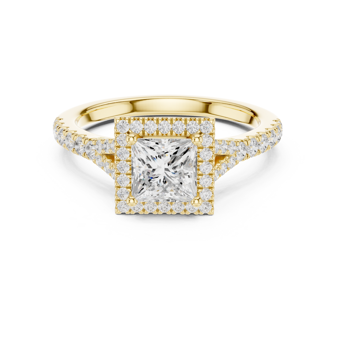 Luxury diamond anklet featuring sparkling stones in continuous row.