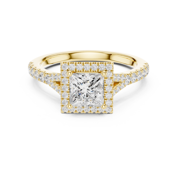 Luxury diamond anklet featuring sparkling stones in continuous row.