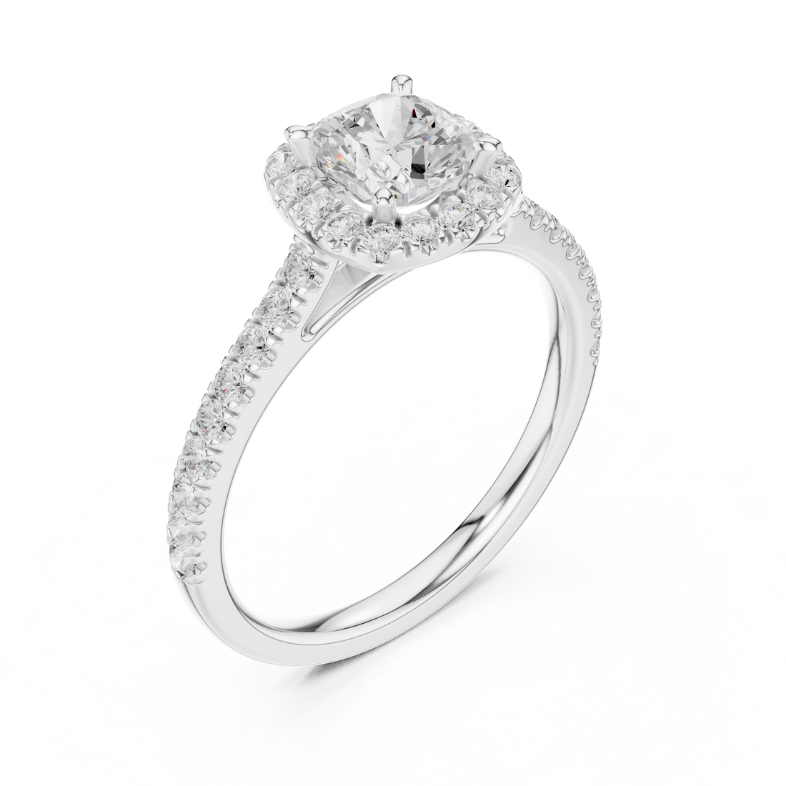 Stylish anniversary ring featuring sparkling stone accents.