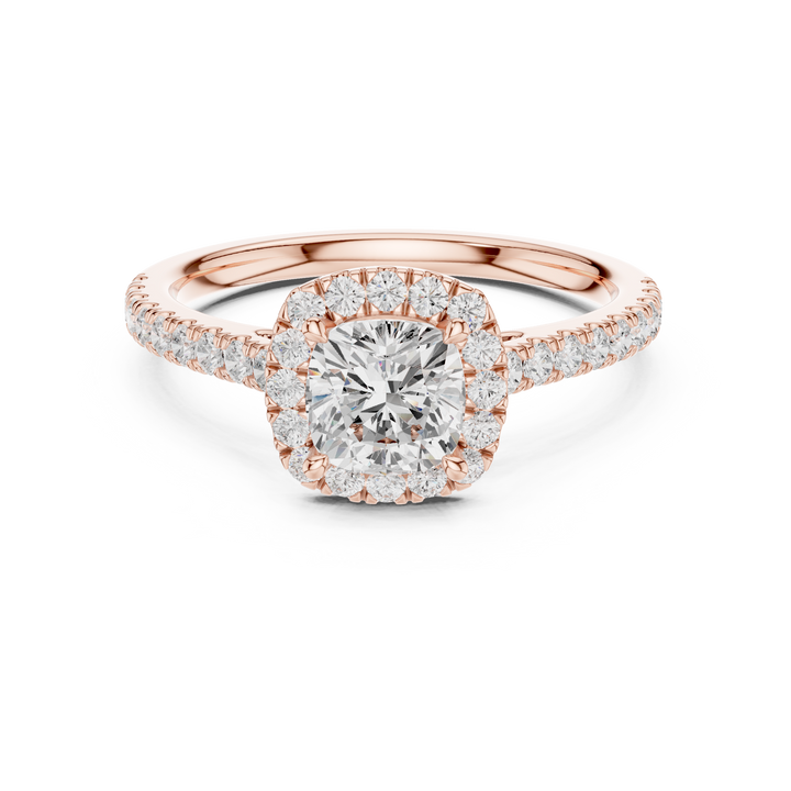 Modern diamond pendant featuring minimalist design.