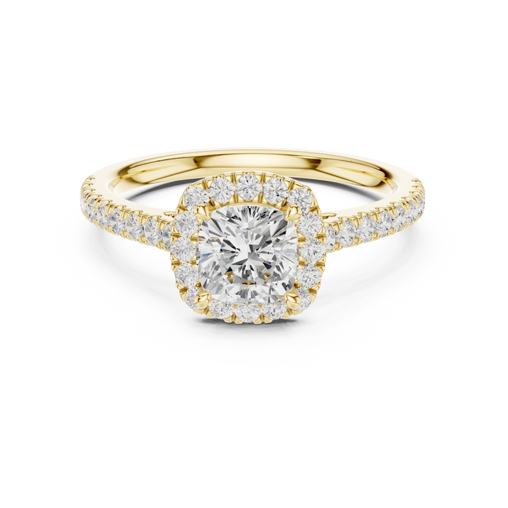 Luxury diamond stud earrings featuring brilliant-cut stones.