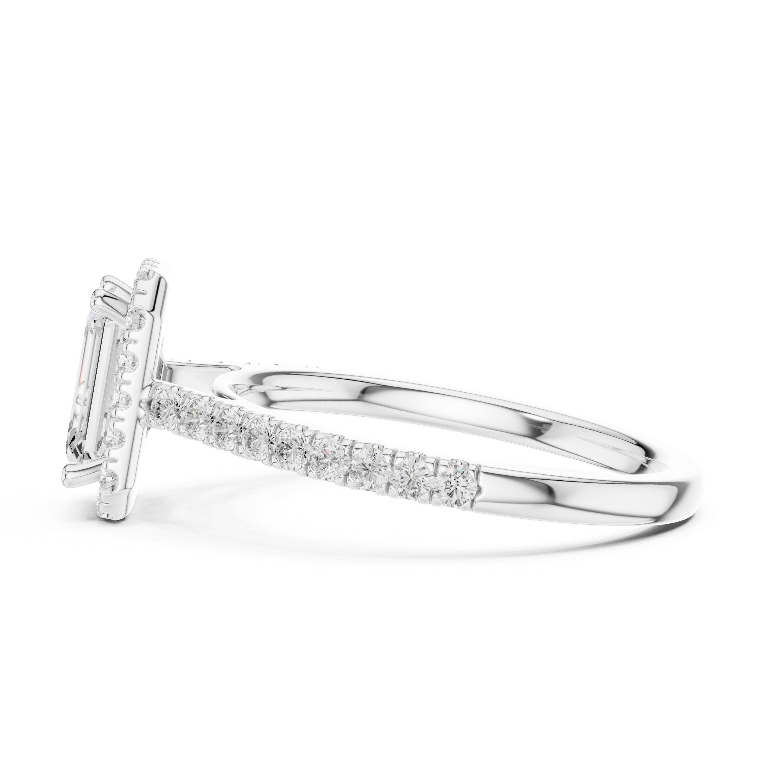 Designer floral diamond ring inspired by blooming flower patterns.