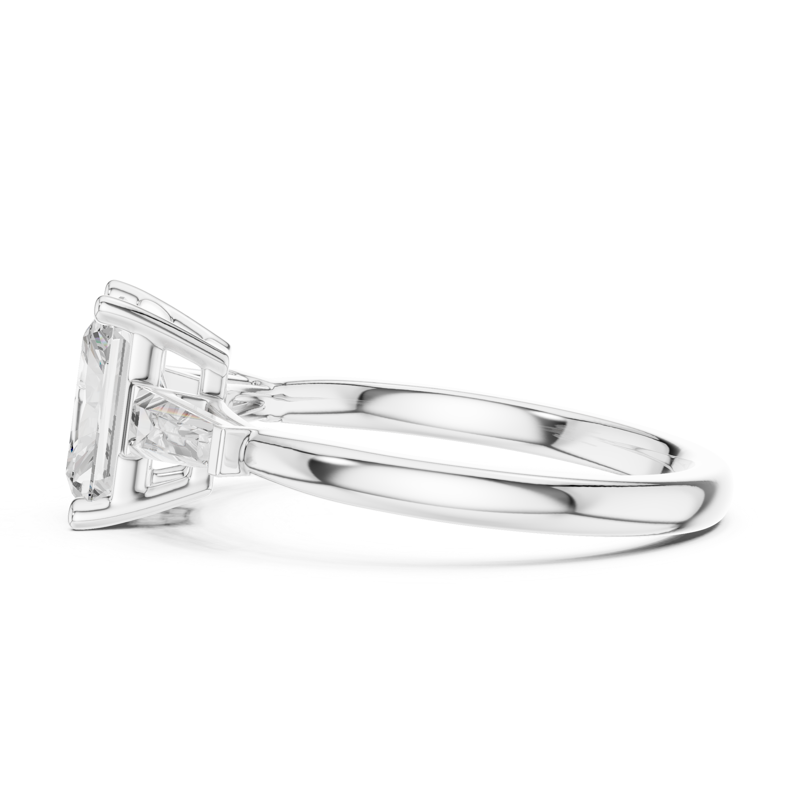 Luxury diamond brooch featuring intricate symmetrical pattern.