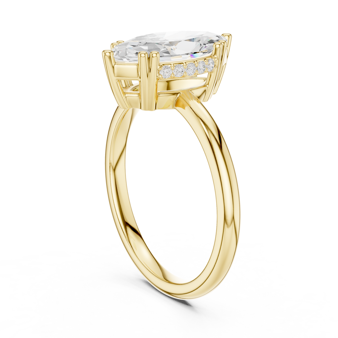 Classic wedding jewellery set featuring matching gold accessories.