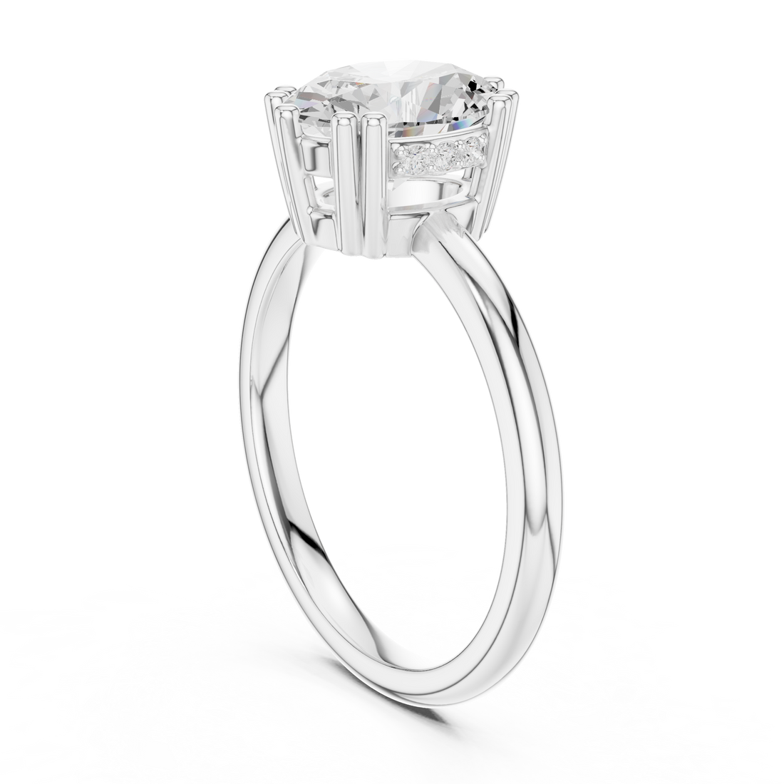 Classic eternity band featuring continuous diamond circle.