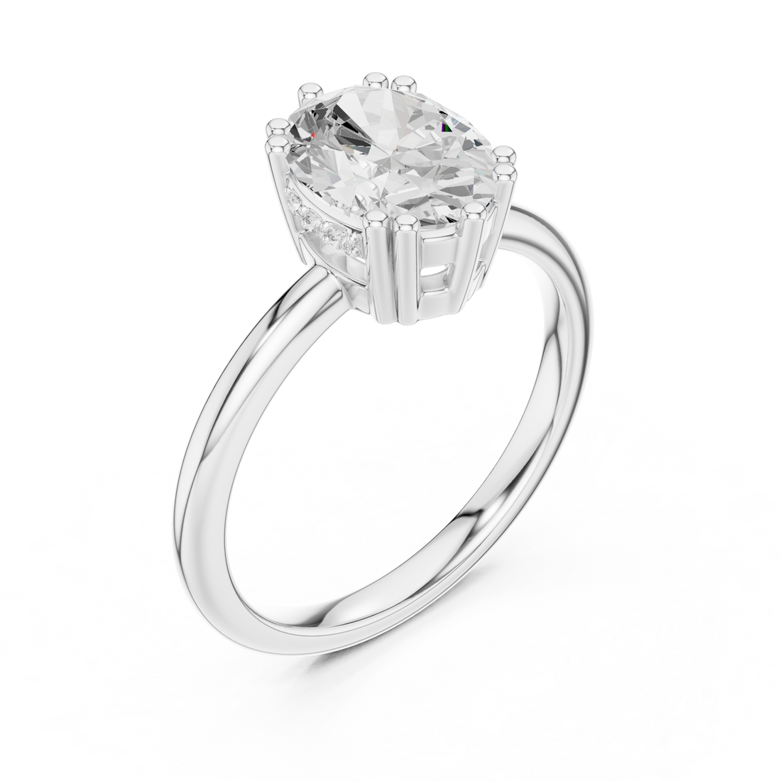 Stylish anniversary ring featuring sparkling stone accents.