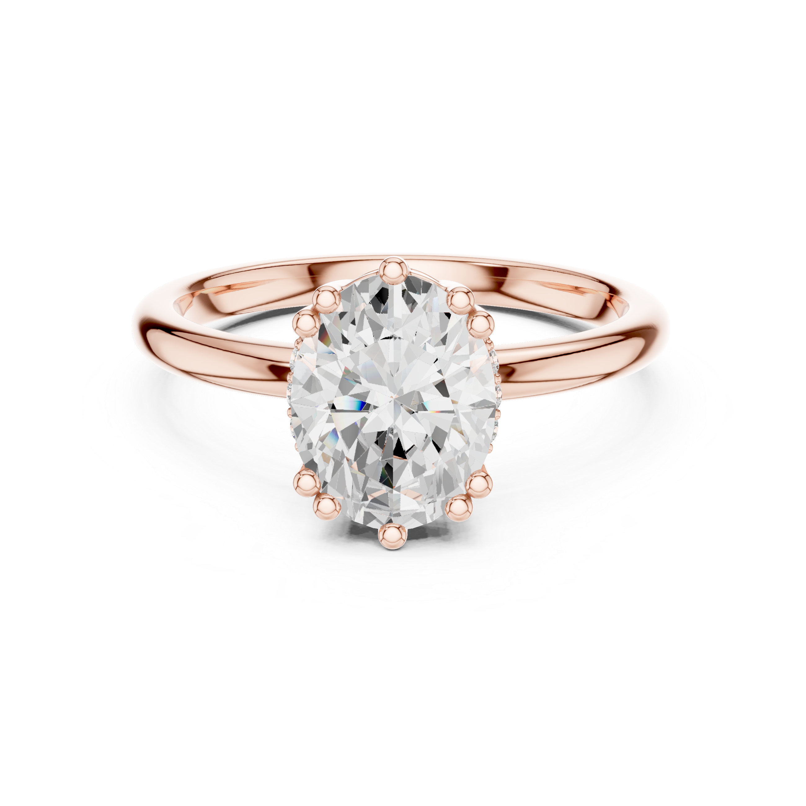 Modern diamond pendant featuring minimalist design.