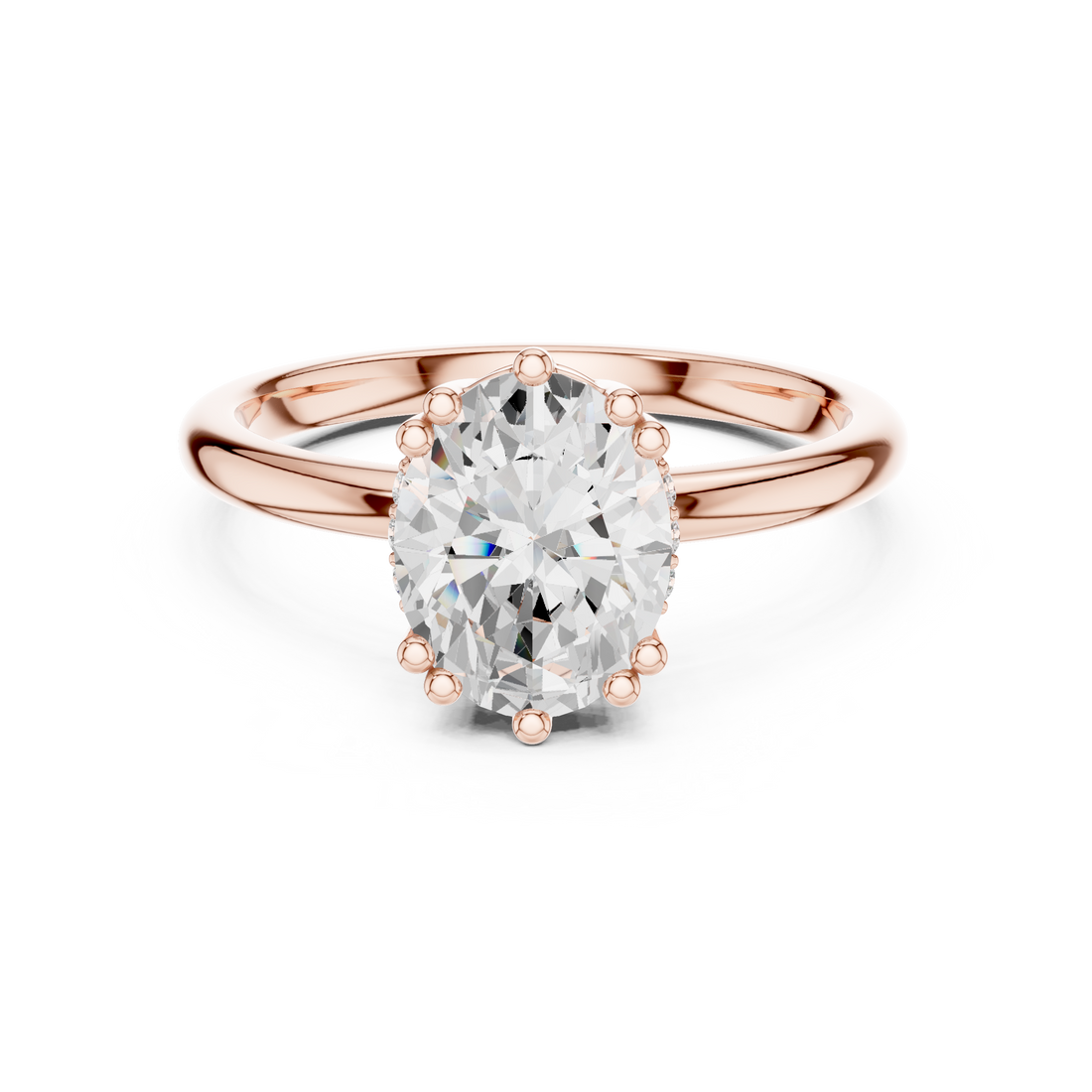 Modern diamond pendant featuring minimalist design.