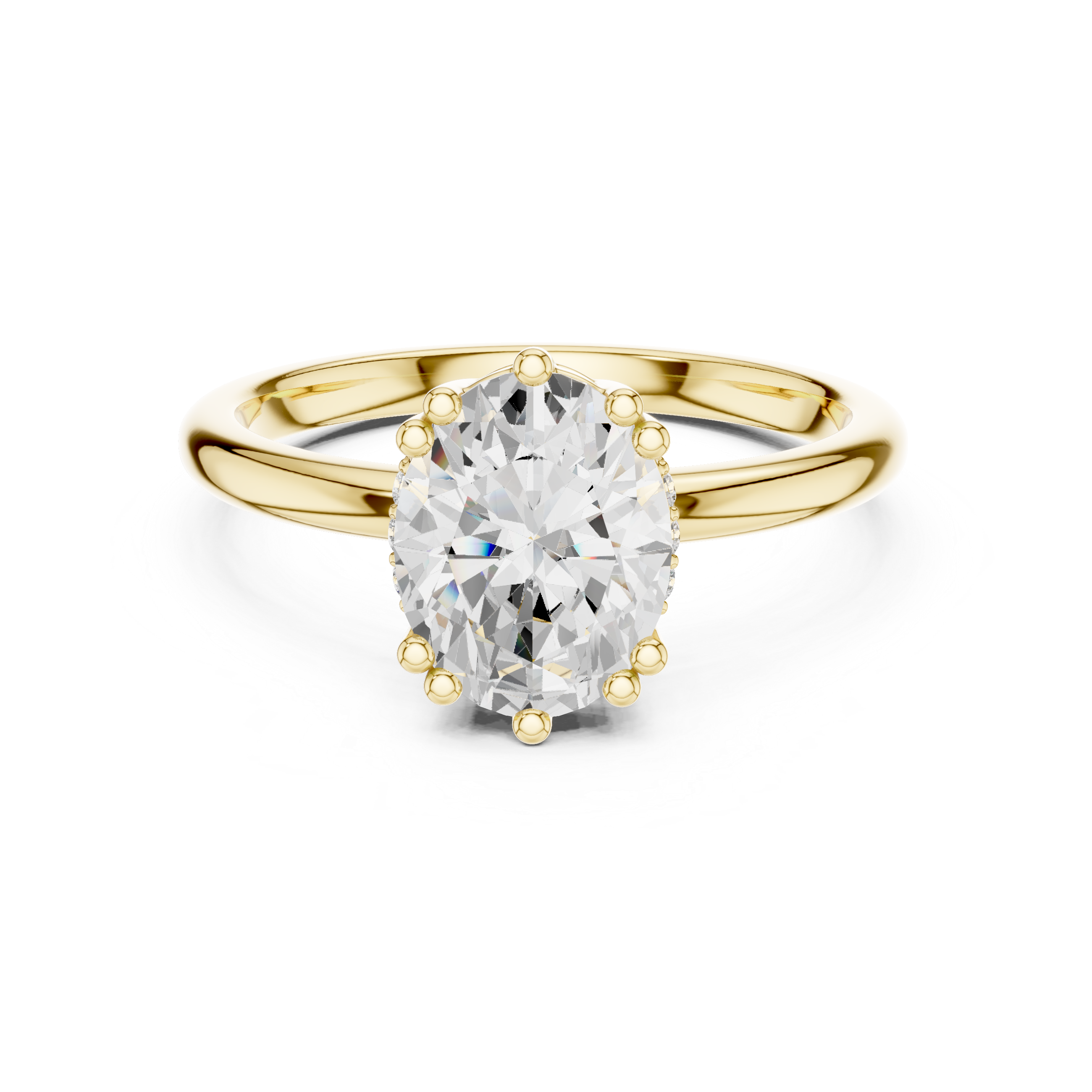 Luxury diamond stud earrings featuring brilliant-cut stones.